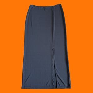 90's 00s vintage dark gray y2k maxi skirt MEDIUM Worthington